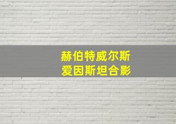 赫伯特威尔斯 爱因斯坦合影